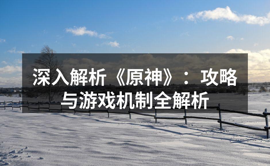 《原神》中的多样角色